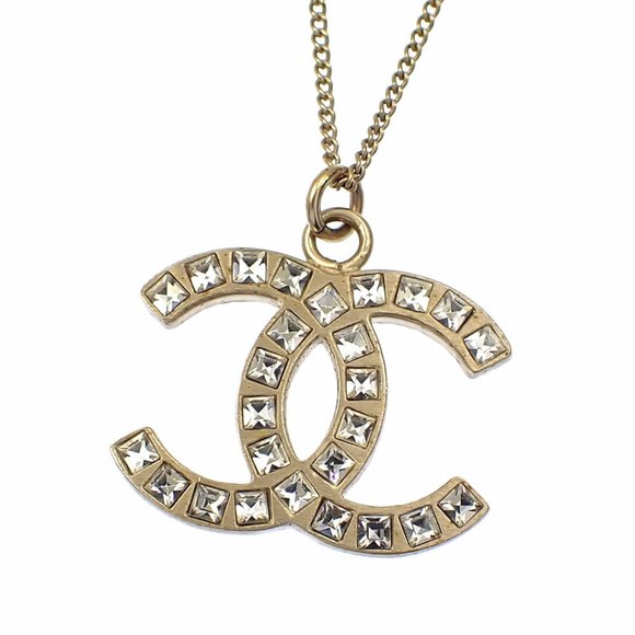 CHANEL Gold Logo Necklace - Picture 1 of 7